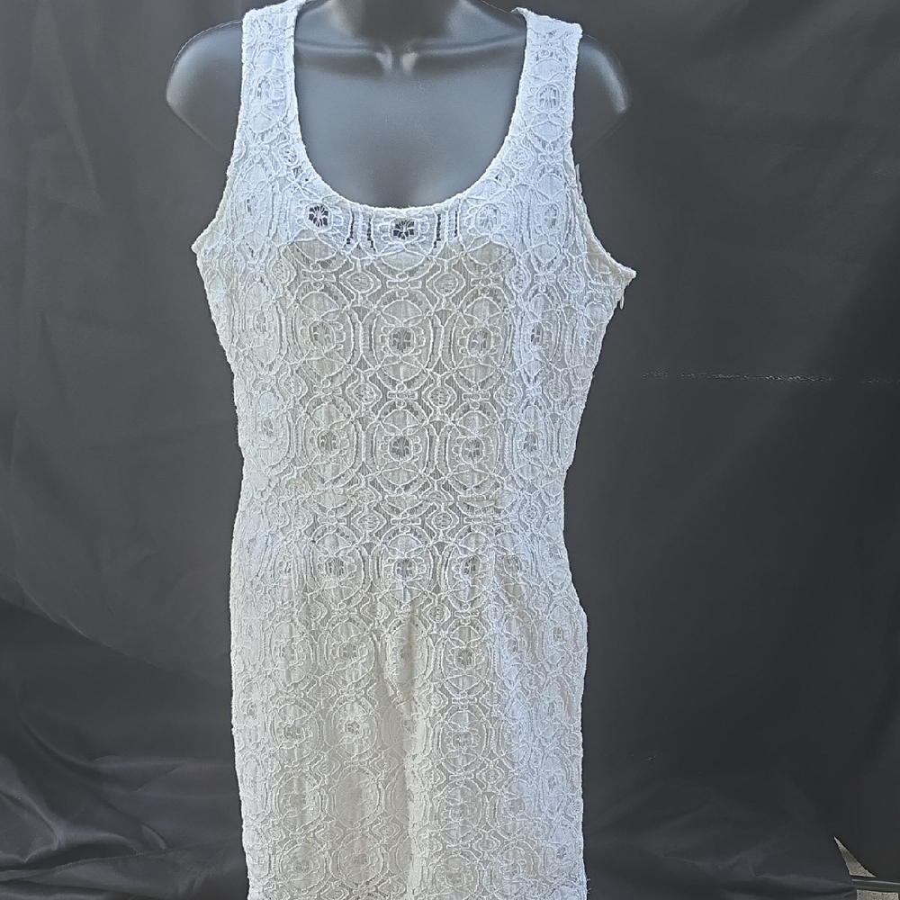 Banana Republic White Lace Dress Size 8